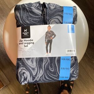Member Mark Zip Hoodie and Legging set